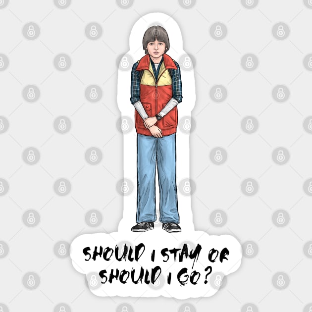 Should I Stay or Should I Go? Sticker by PreservedDragons